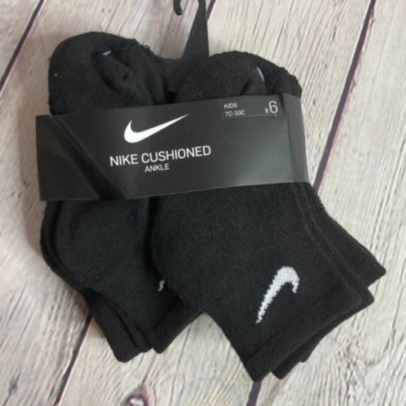 Nike Other - Nike Kids Cushioned Ankle 6 Pair Socks
